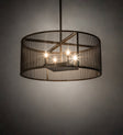 24" Wide Cilindro Rame Pendant