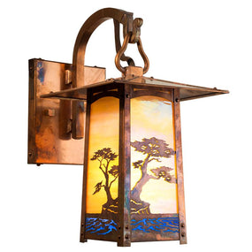 Cobblestone Hook Arm Wall Sconce