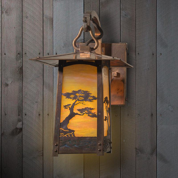 Cobblestone 12" Hook Arm Wall Sconce 634-1