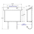 Classic Large Plain Mailbox - AF-3-POST