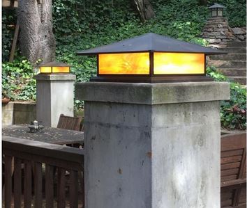 Live Photo Mariposa Column Light No Louvers