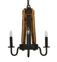 Barrel Stave Chandelier Madera 3 Light 17" 133299