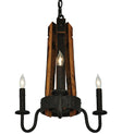 Barrel Stave Chandelier Madera 3 Light 17" 133299