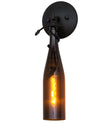 Tuscan Vineyard Amber Wine Bottle Wall Sconce 173515