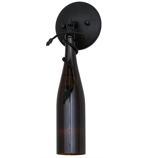 Tuscan Vineyard Amber Wine Bottle Wall Sconce 173515