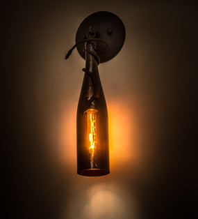  Tuscan Vineyard Amber Wine Bottle Wall Sconce