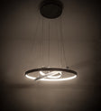 42" Anillo 3 Ring Cascading Chandelier 191882