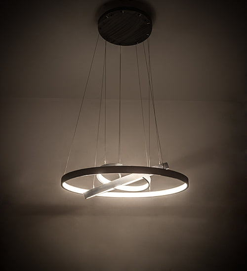 42" Anillo 3 Ring Cascading Chandelier 191882