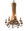Barrel Stave Chandelier Madera 8 LT 20" Wide 197593