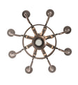 Barrel Stave Chandelier Madera 8 LT 20" Wide 197593