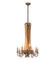 Barrel Stave Chandelier Madera 8 LT 20" Wide 197593