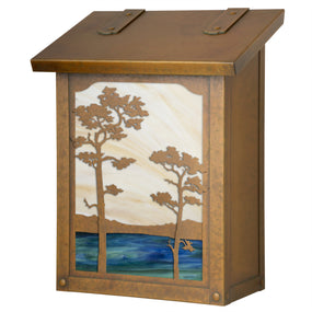 Monterey Pine Mailbox - AF-131 VERTICAL