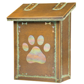 Dog Paw Mailbox - AF-2001 VERTICAL