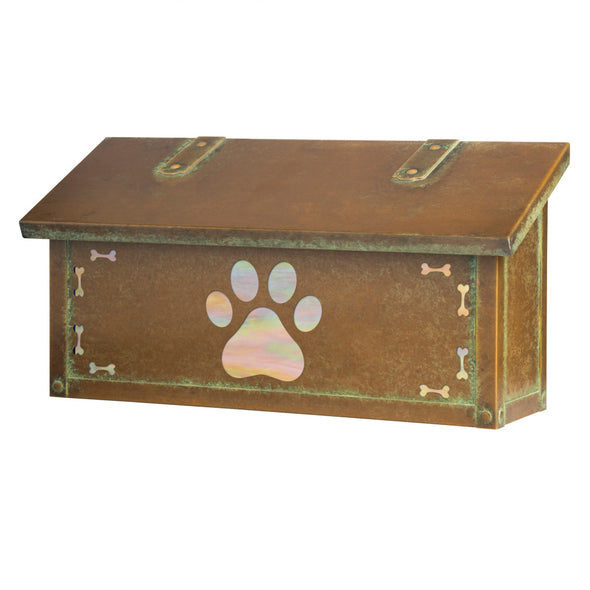 Dog Paw Mailbox - AF-2002 HORIZONTAL