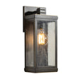Outdoor wall light fixture with glass cover 