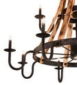 Barrel Stave Chandelier Madera 12 Light 54" 213961