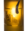 Wine Bottle Mini Pendant 5" Tuscan Vineyard Grapes 215751