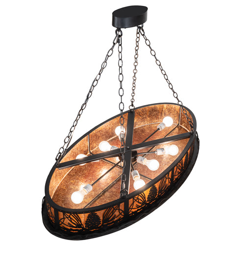 Pinecone Oval Inverted Pendant 225845