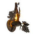 Tuscan Vineyard Amber Wine Bottle Wall Sconce 236550