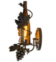 Tuscan Vineyard Amber Wine Bottle Wall Sconce 236550