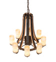 Barrel Stave Chandelier Madera 8 Light 30" 246111