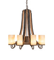 Barrel Stave Chandelier Madera 8 Light 30" 246111