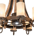 Barrel Stave Chandelier Madera 8 Light 30" 246111