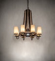 Meyda Lighting Barrel Stave Chandelier Madera 8 Light 30": 246111