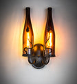 9" Wide Tuscan 2 Light Wine Bottle Wall Sconce 252692