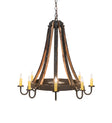 Barrel Stave Chandelier Madera 8 Light 27" 253258