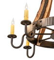 Barrel Stave Chandelier Madera 8 Light 27" 253258