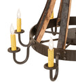 Barrel Stave Chandelier Madera 8 Light 27" 253258