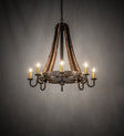 Barrel Stave Chandelier Madera 8 Light 27" 253258