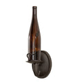 5" Wide Tuscan Amber Wine Bottle Wall Sconce 267063