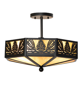Pinecone Semi-Flushmount 16