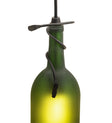 4" Green Wine Bottle Mini Pendant 69253