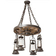 49er wagon wheel light fixture chandelier