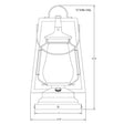 49er Lantern Column Lights 752-S-6-12V