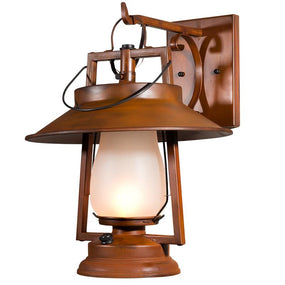 752-S-S-1 49er Lantern Hook Arm Sconce