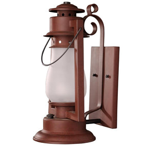Pioneer Lantern Scroll Arm Sconce