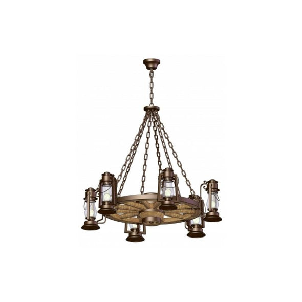 Wagon Wheel Chandelier