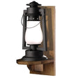 Wood Shelf Wall Sconce 772-S-8