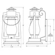 Pioneer Lantern Scroll Arm Sconces