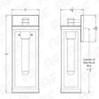 Vista Flush Mount Wall Sconces