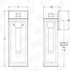 Vista Flush Mount Wall Sconces