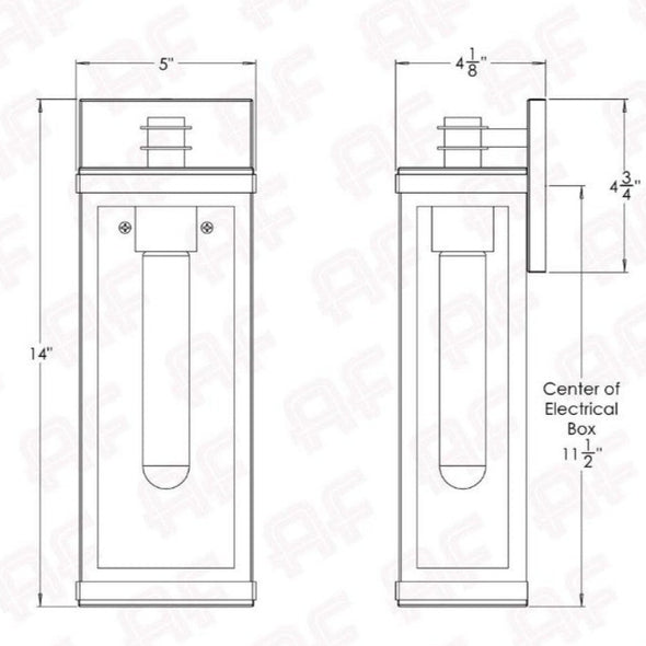 Vista Flush Mount Wall Sconces