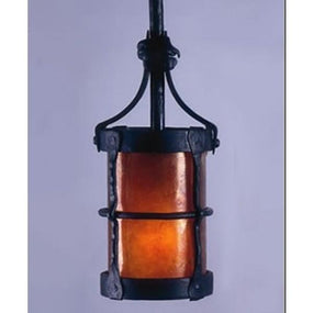 Vintage Iron LF204 Manor Small Chain Pendant Mica Lamps