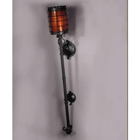 Vintage Iron LF209WT Manor Torchiere Wall Sconce Mica Lamps