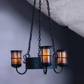 Mica Lamps LF409 Griffith Chandelier 3 Lantern