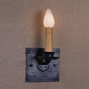 Vintage Iron LF506 Monterey Sconce 1 Candle Mica Lamps